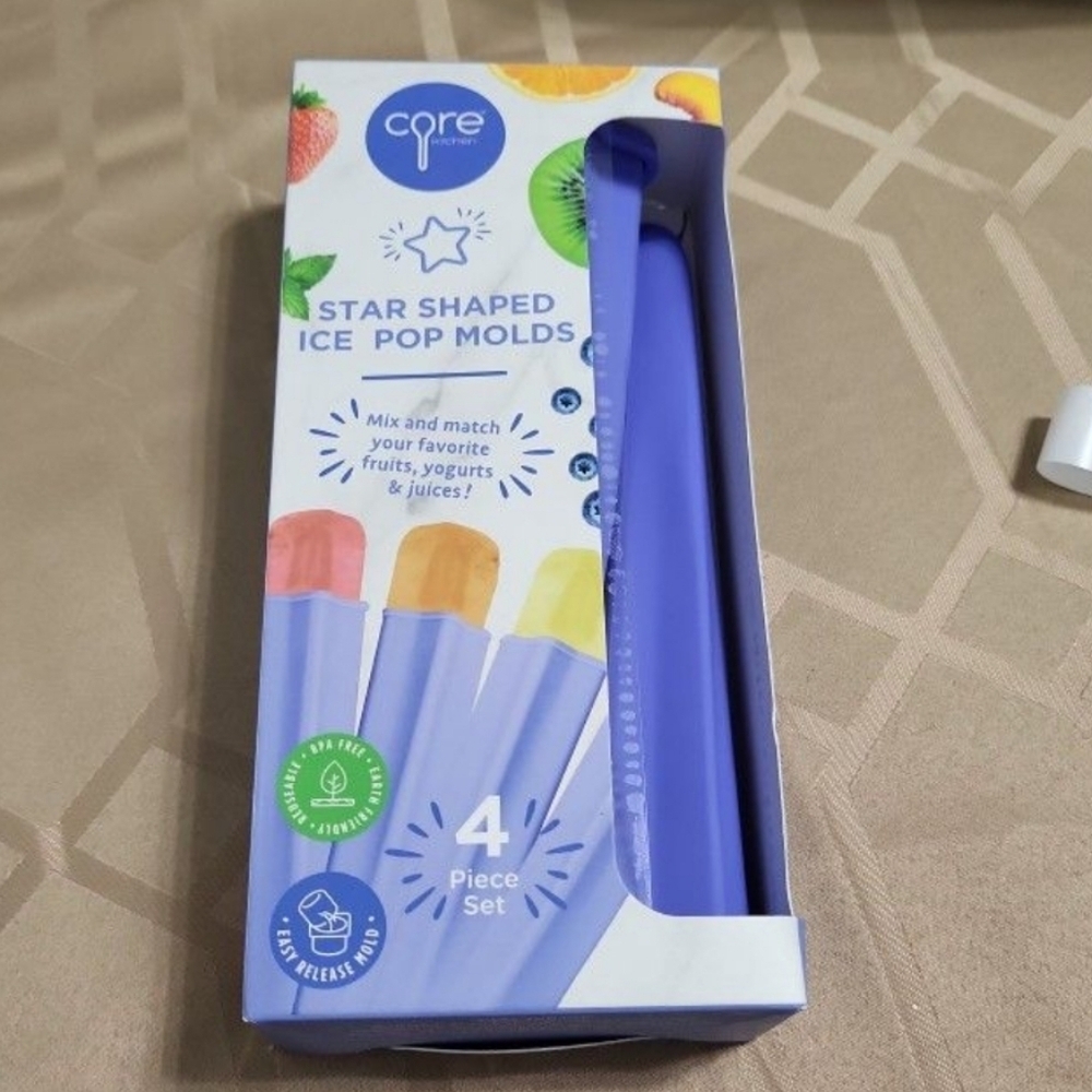 Star Shaped Ice Pop Molds - Blue